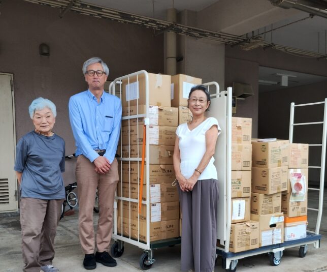 日新電子工業(株)さまより寄贈防災備蓄食その1